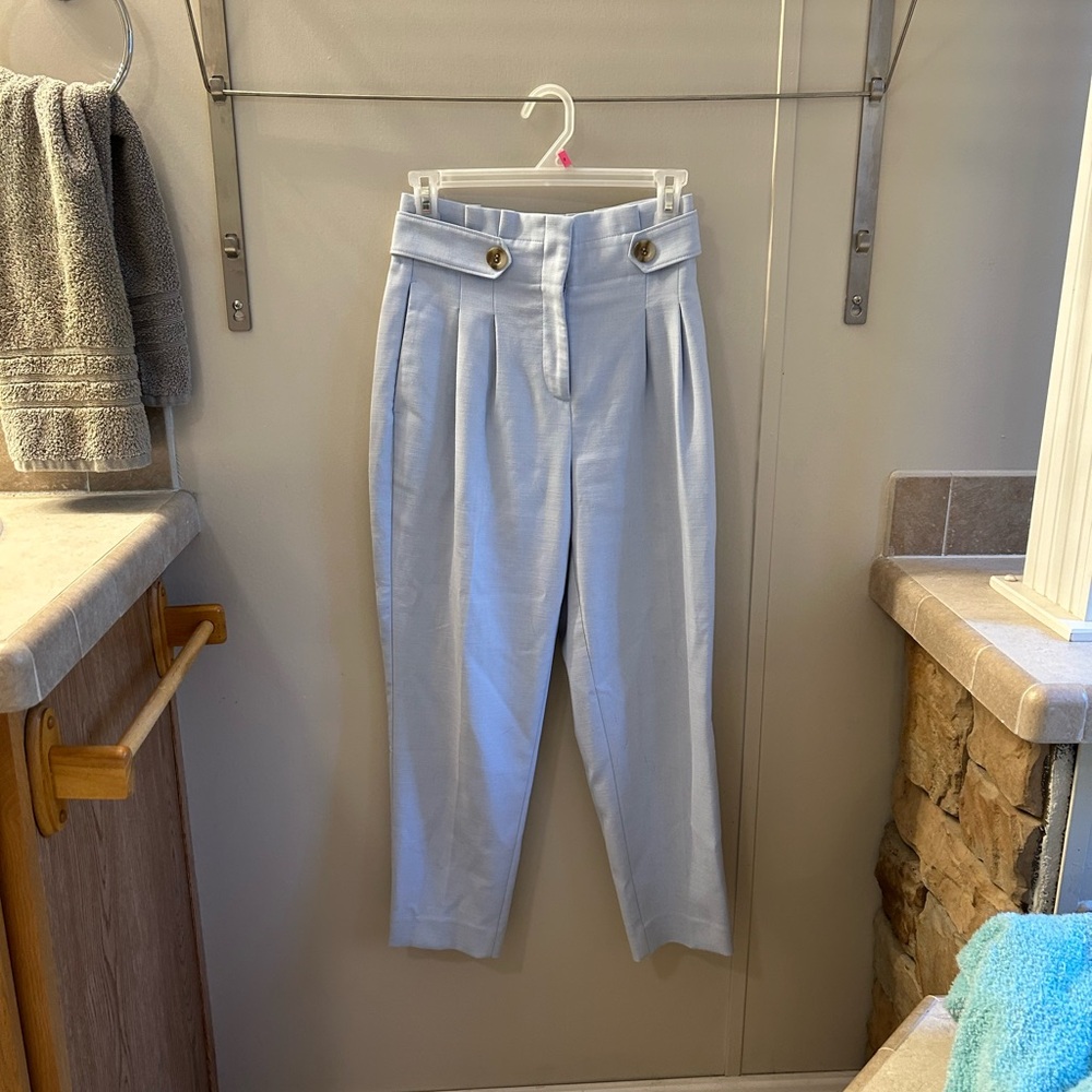 Ann Taylor Light Blue Petite Pants